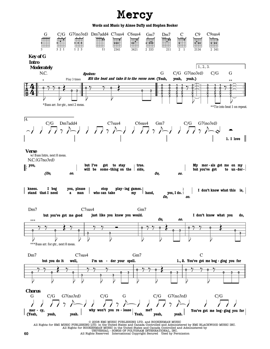Mercy Mercy Electric Guitar scores gallery preview page 1