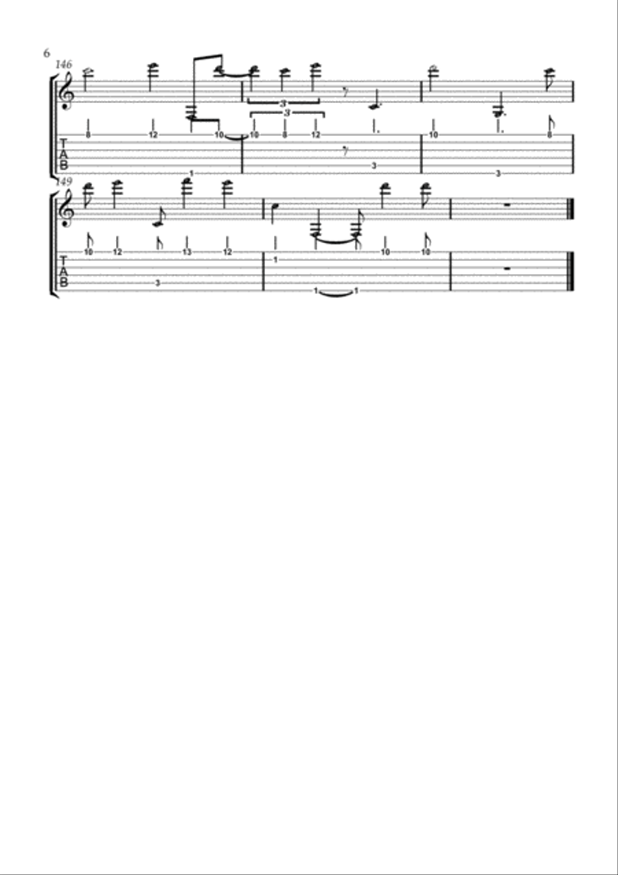 From The Inside Out From The Inside Out Guitar Tablature scores gallery preview page 6