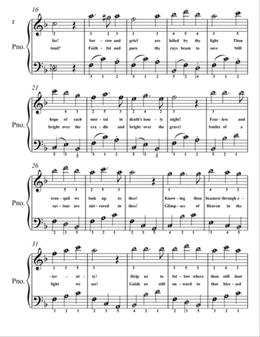Star of the East Easiest Elementary Piano Sheet Music Easy Piano scores gallery preview page 3
