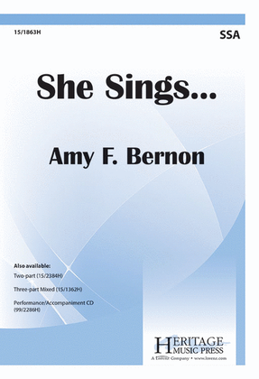 Book cover for She Sings...
