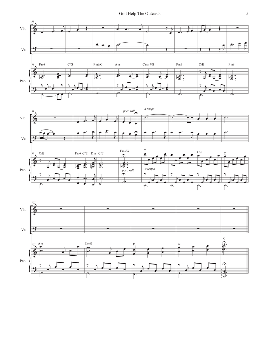God Help The Outcasts God Help The Outcasts Piano Trio scores gallery preview page 5