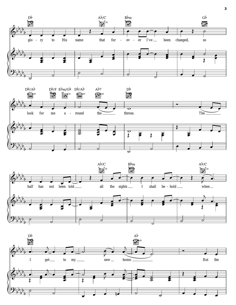 Look For Me (Around The Throne) Acoustic Guitar scores gallery preview page 3