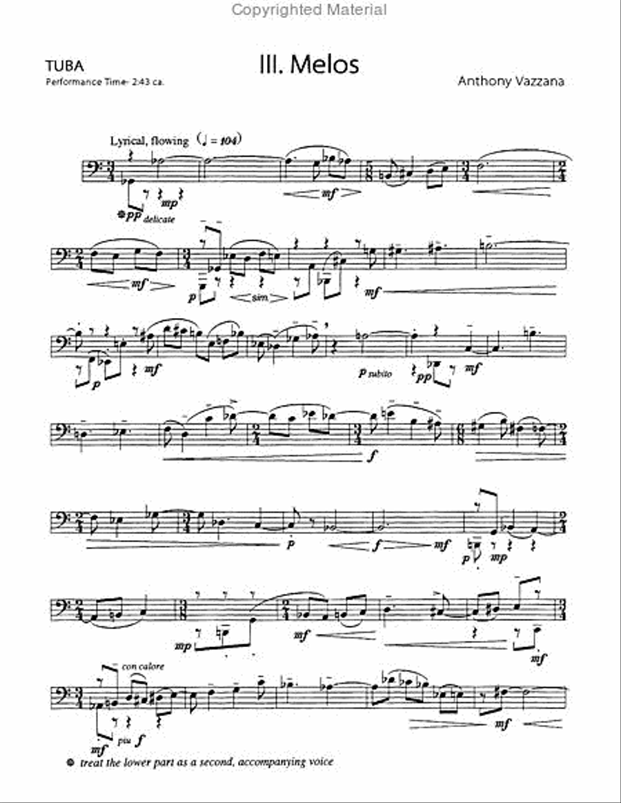 Self Portraits Tuba scores gallery preview page 7