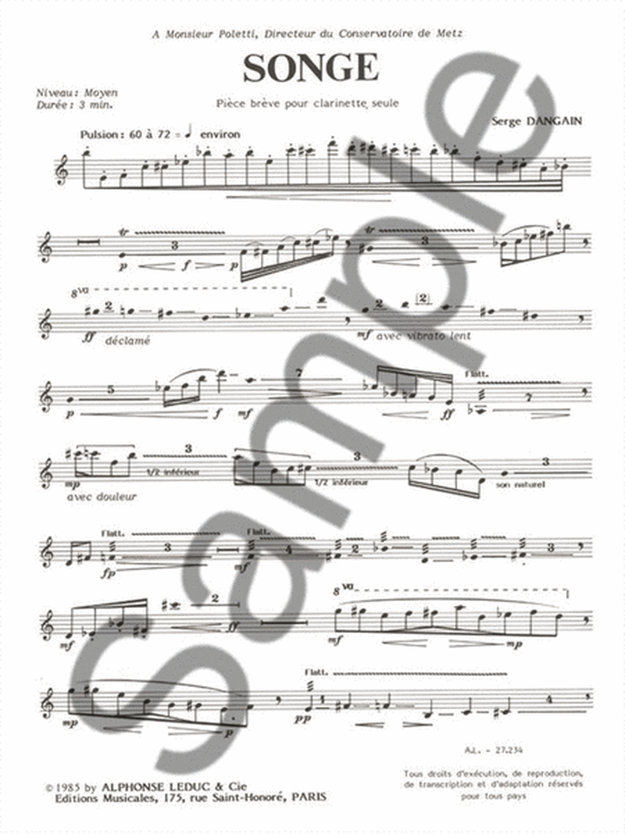 Clarinette-hebdo Vol.1 (clarinet Solo)