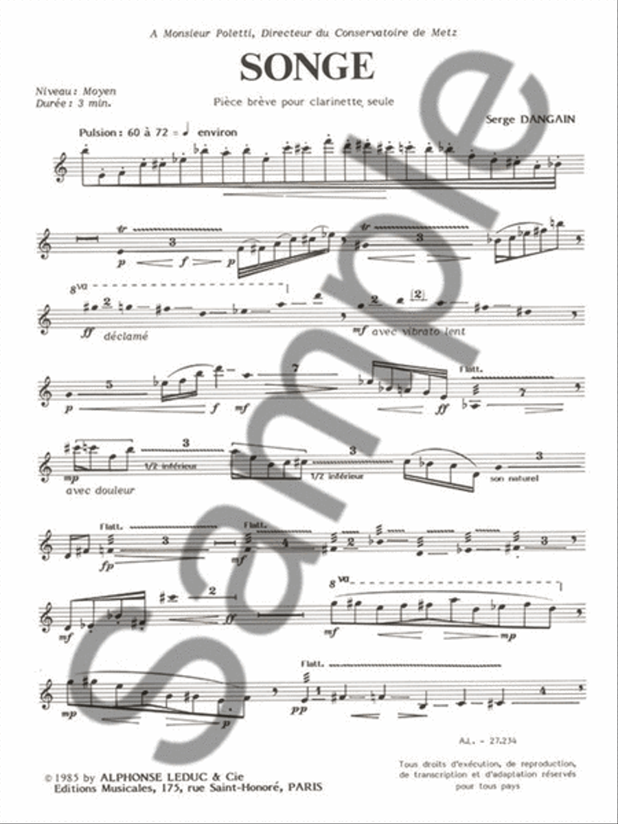 Clarinette-hebdo Vol.1 (clarinet Solo) Clarinet Solo scores gallery preview page 2