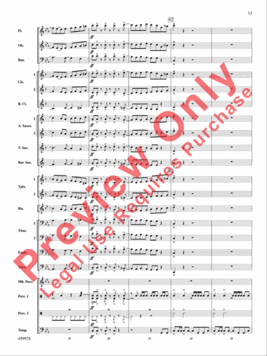 1st and Goal 1st and Goal Concert Band scores gallery preview page 14