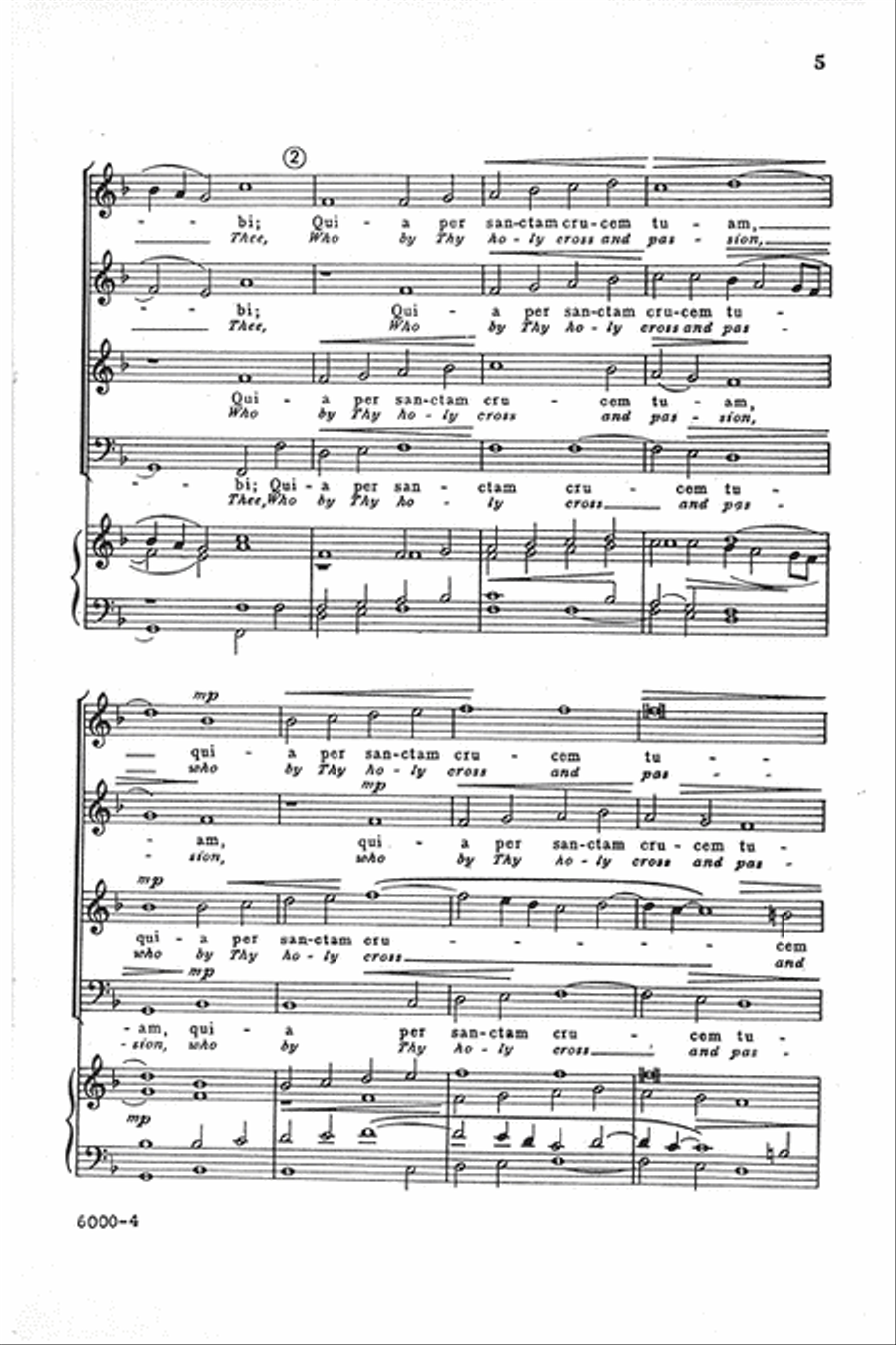 Adoramus Te - SATB Adoramus Te - SATB 4-Part scores gallery preview page 3
