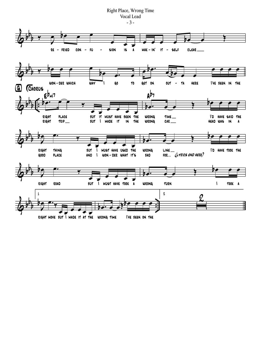Right Place, Wrong Time Large Ensemble scores gallery preview page 4