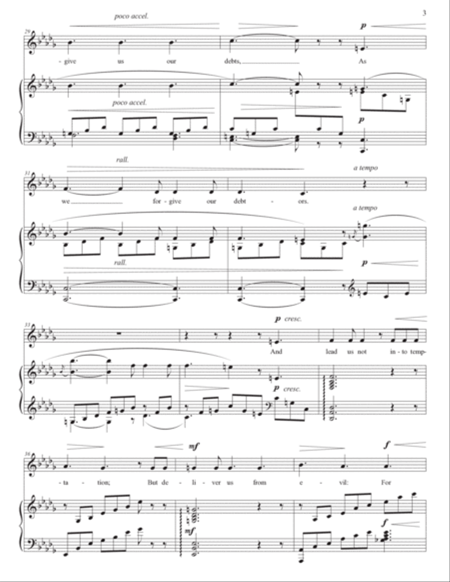 The Lord's Prayer The Lord's Prayer Voice scores gallery preview page 4