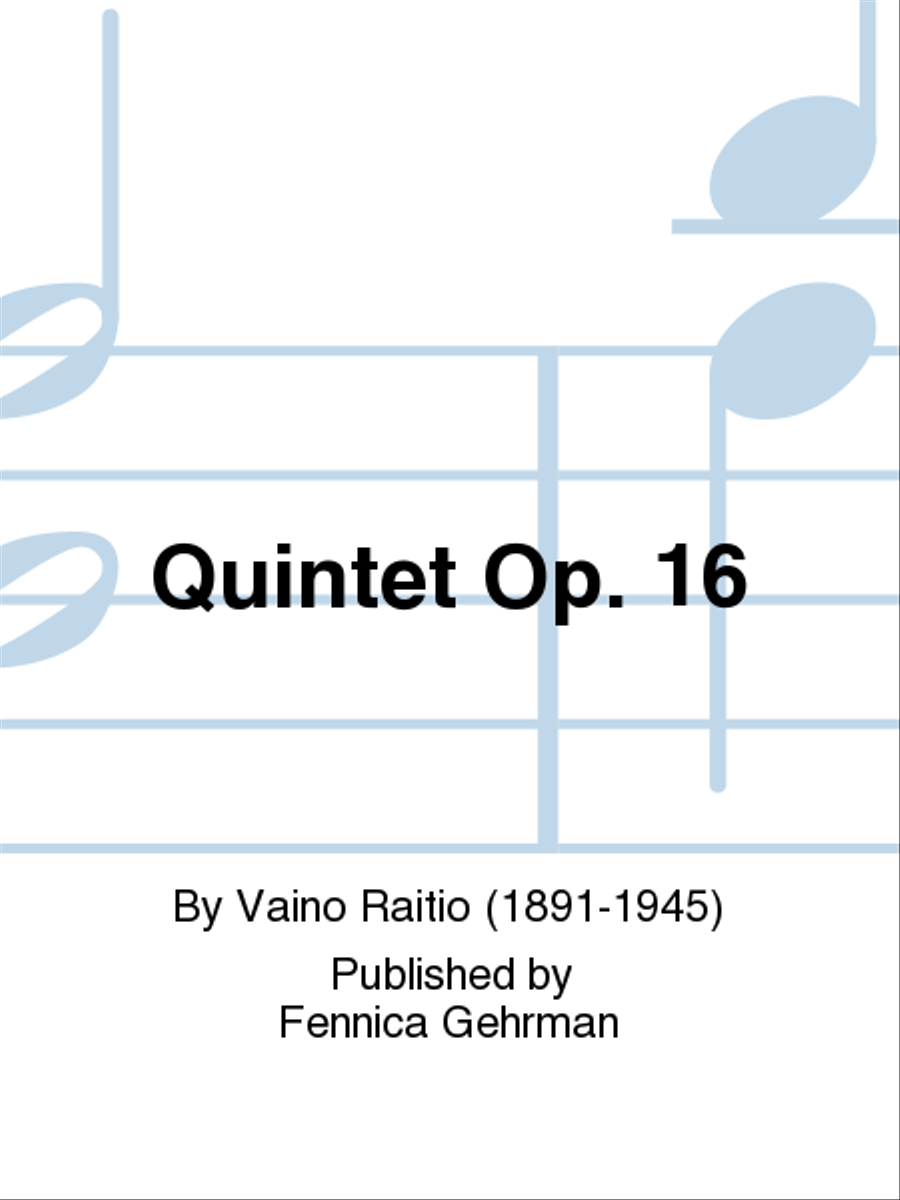 Quintet Op. 16