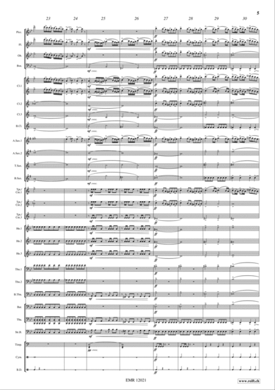 Norma Overture Concert Band scores gallery preview page 5