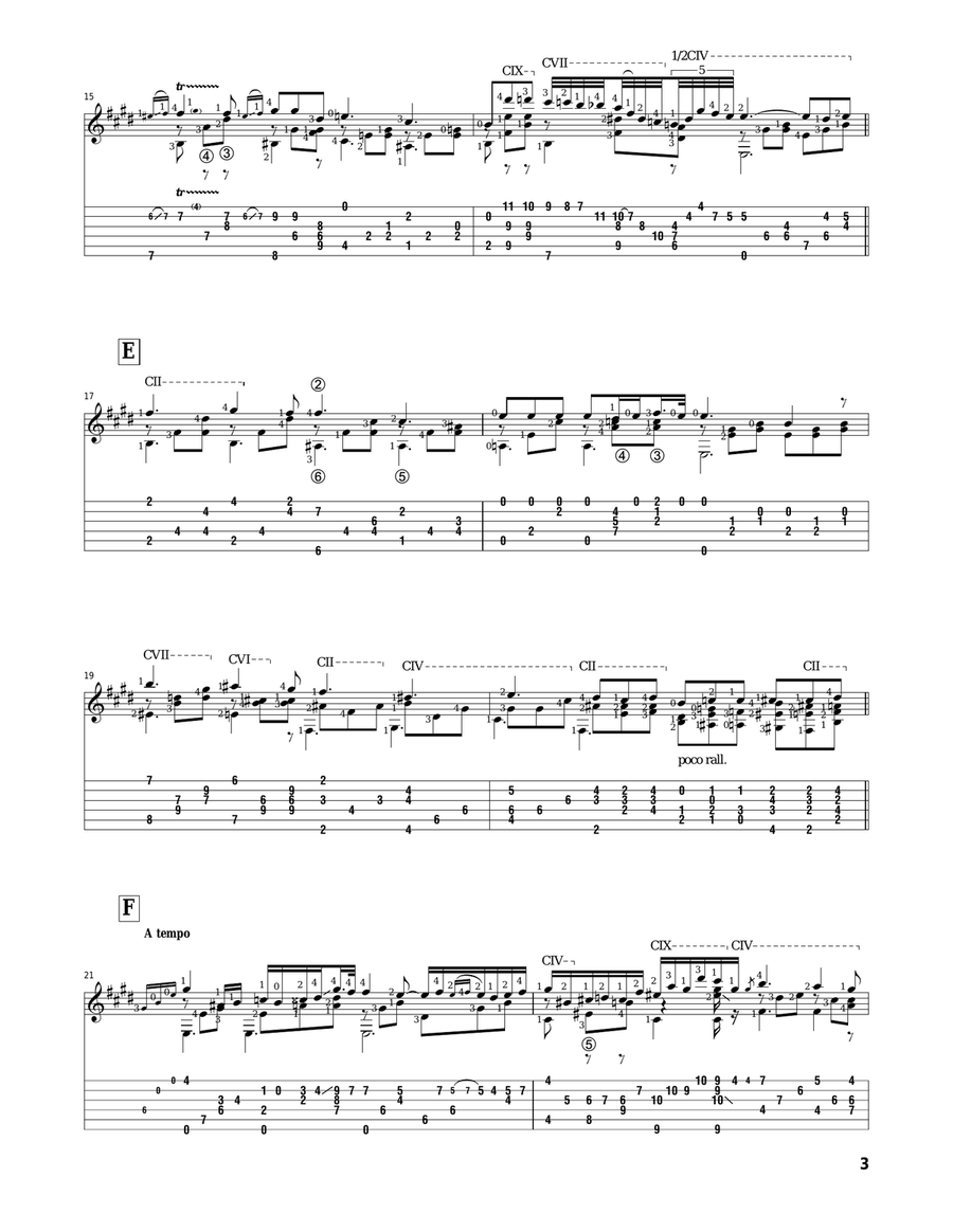 Nocturne, Op. 9 No. 2 Acoustic Guitar scores gallery preview page 3