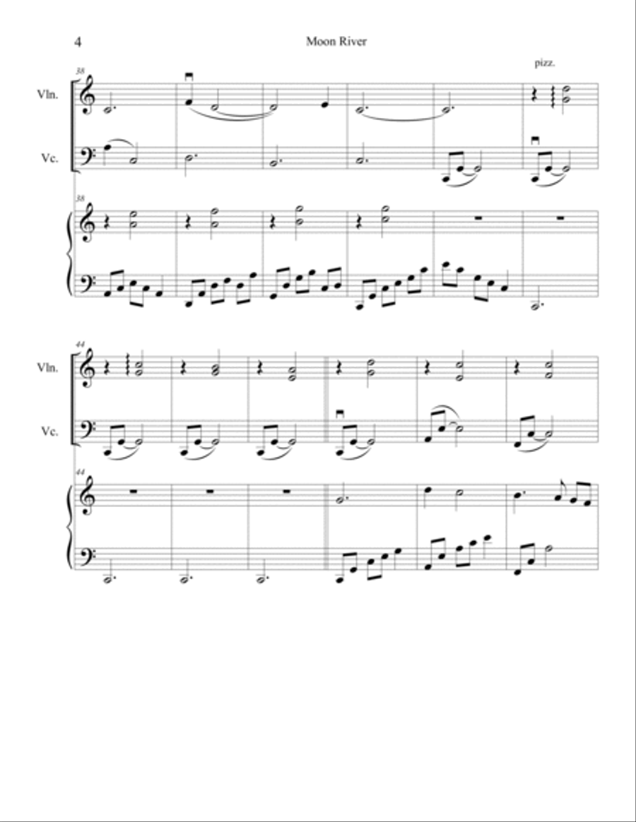 Moon River Moon River Small Ensemble scores gallery preview page 5