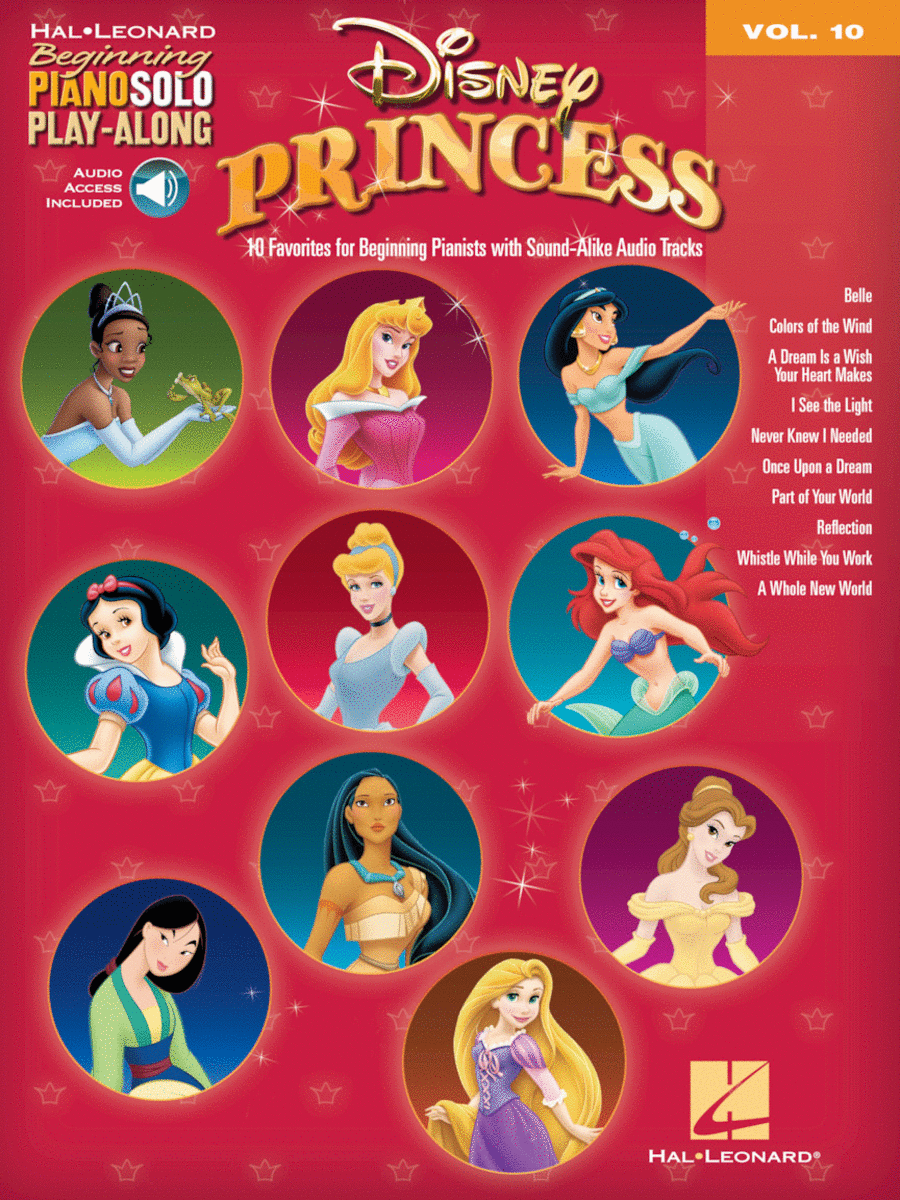 Disney Princess (Beginning Piano Solo Play-Along Volume 10)