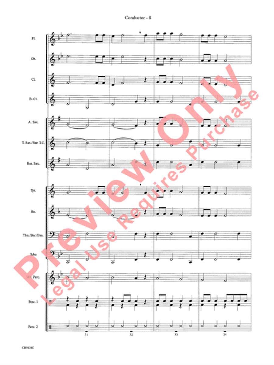 Winter Wonderland Winter Wonderland Concert Band scores gallery preview page 10