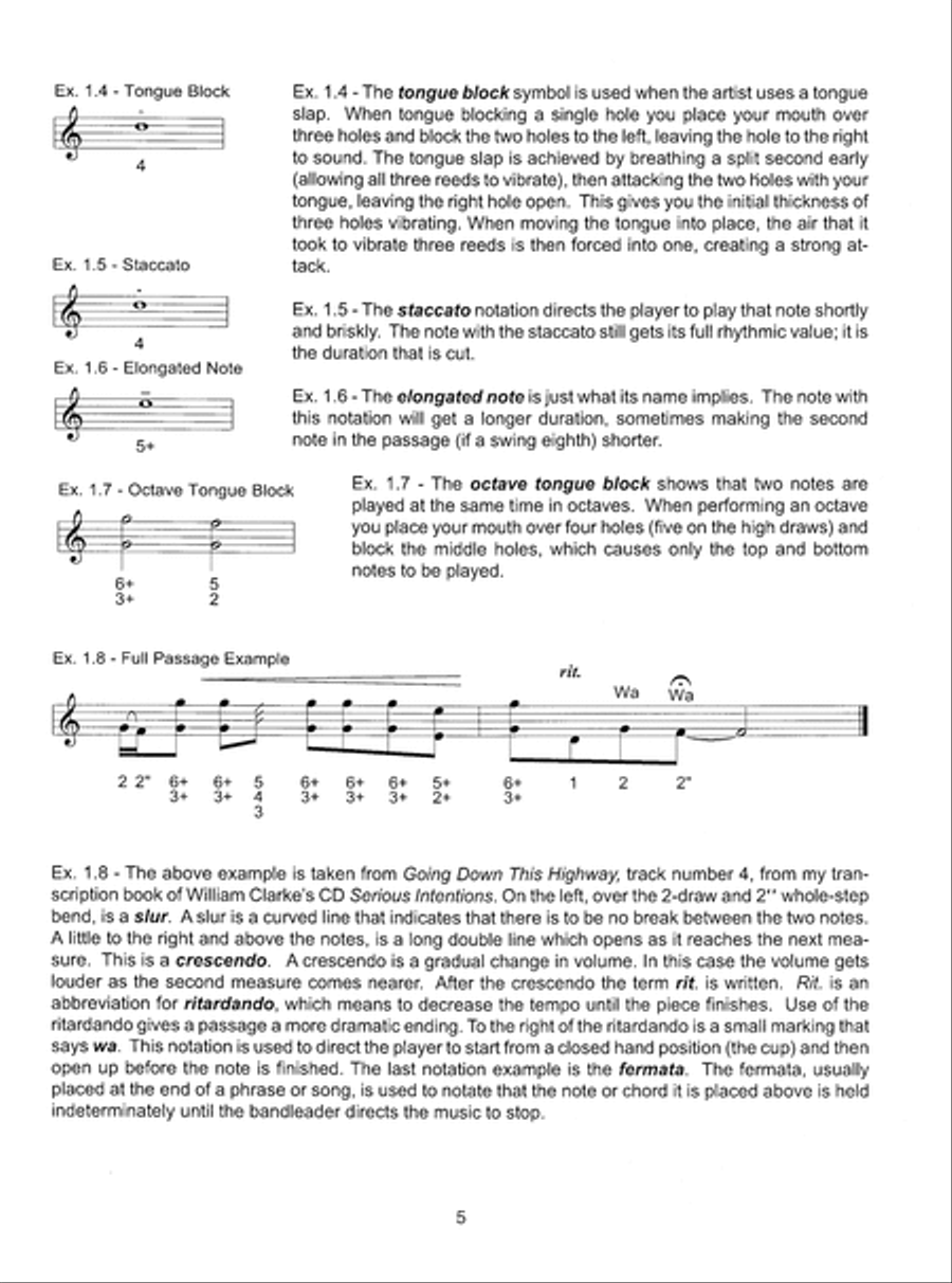 Blues Harmonica Jam Tracks & Soloing Concepts #1 Harmonica scores gallery preview page 6
