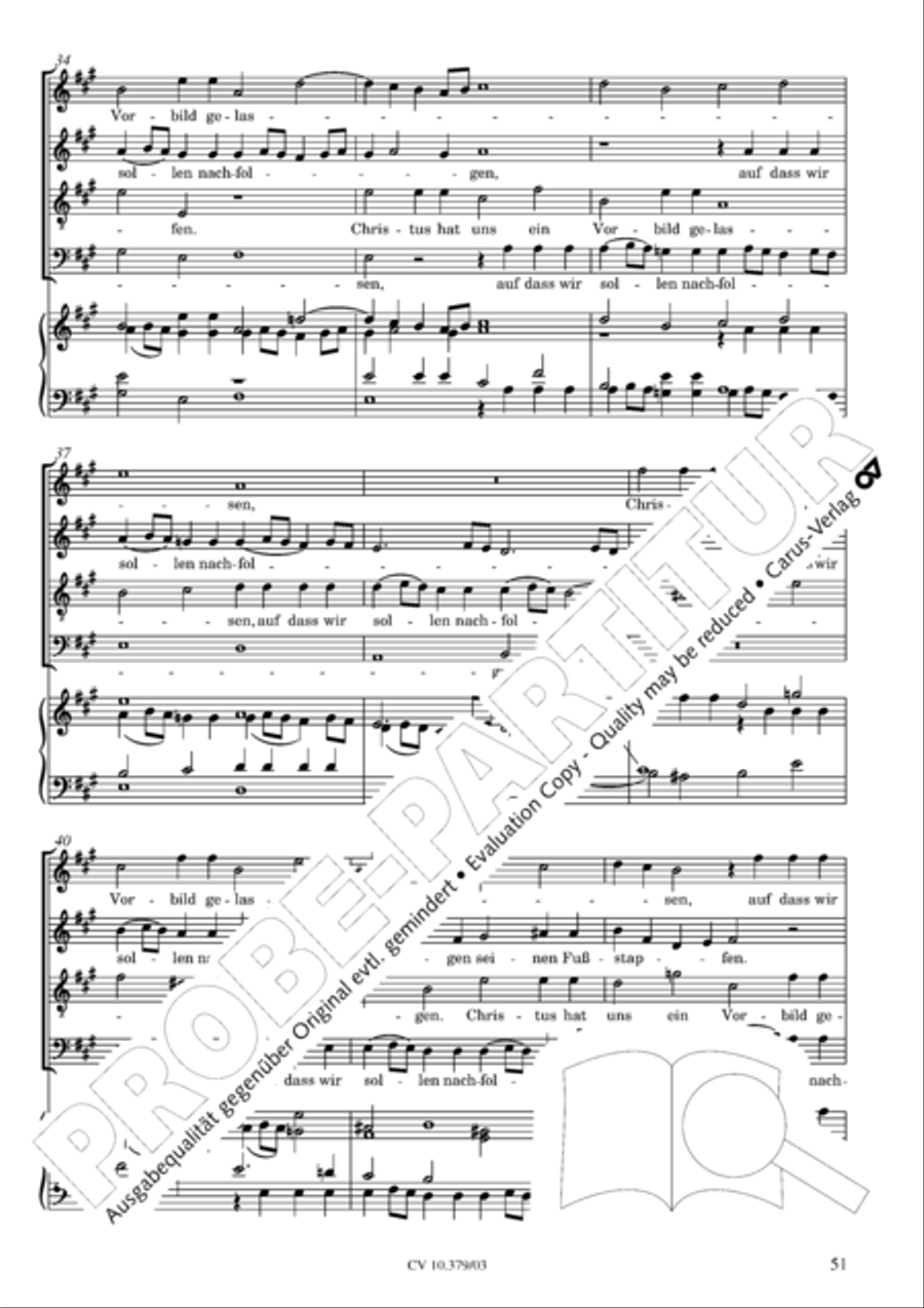 Der Tod Jesu 4-Part scores gallery preview page 52