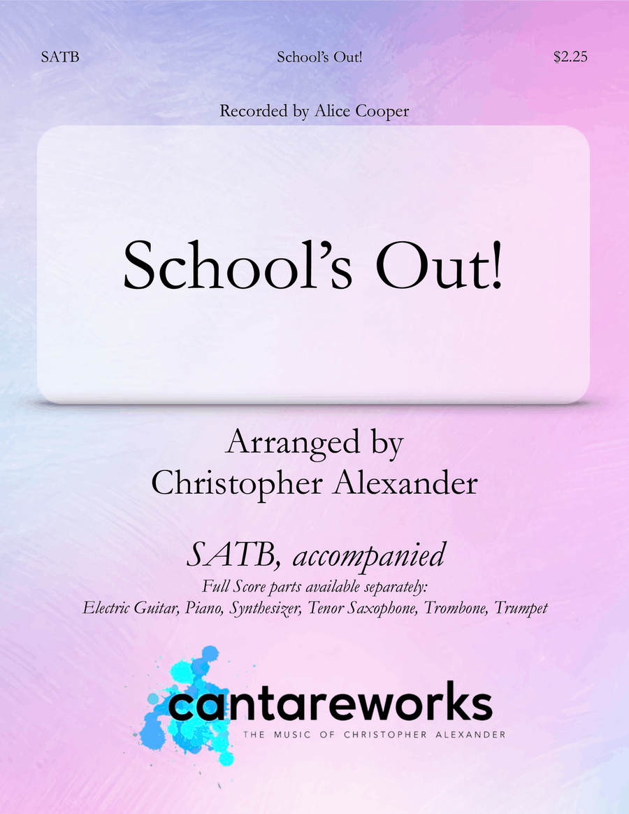 School's Out School's Out 4-Part scores gallery preview page 1