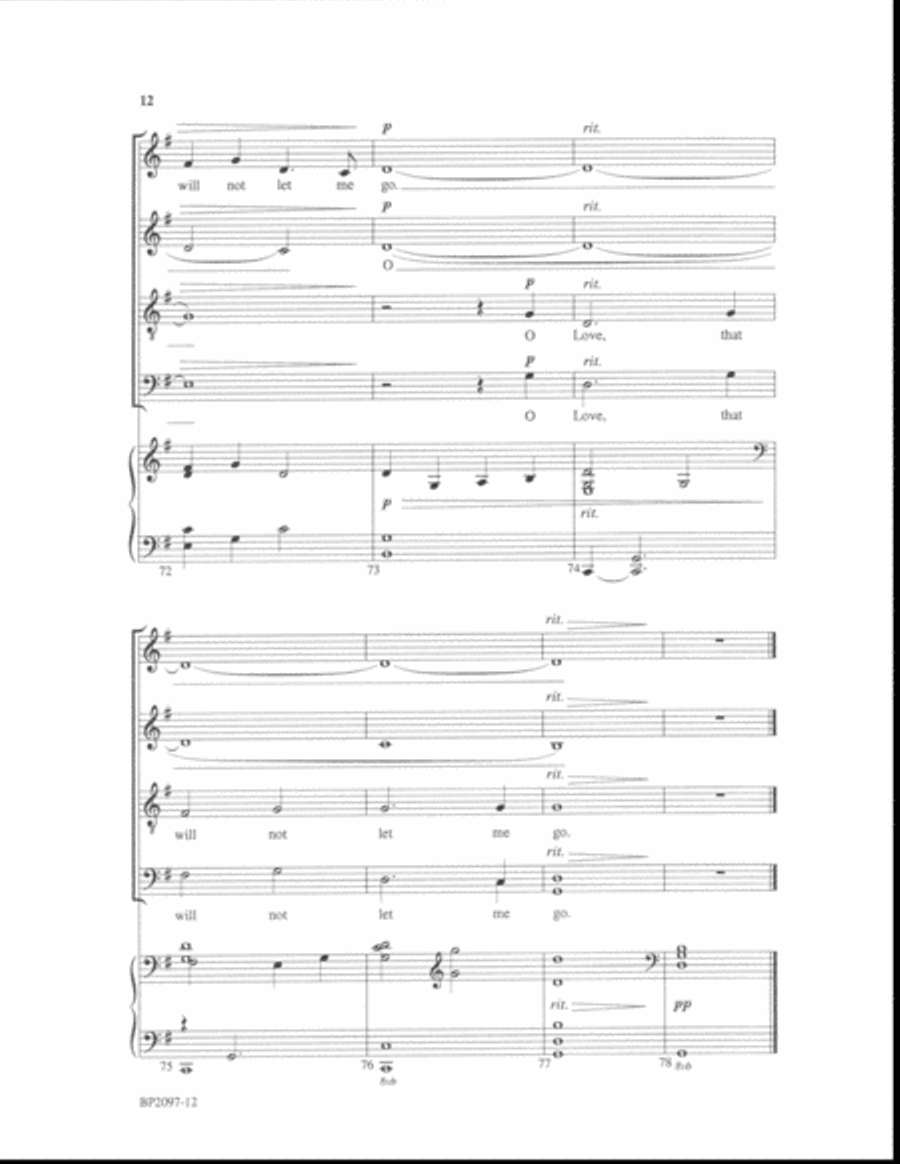 O Love 4-Part scores gallery preview page 11