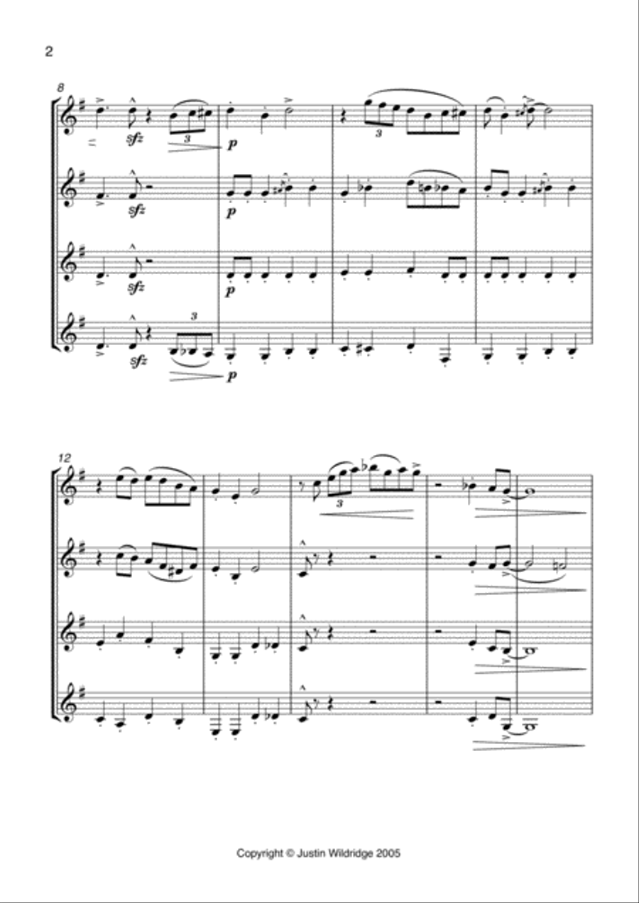 Gee Whiz Woodwind Quintet scores gallery preview page 2