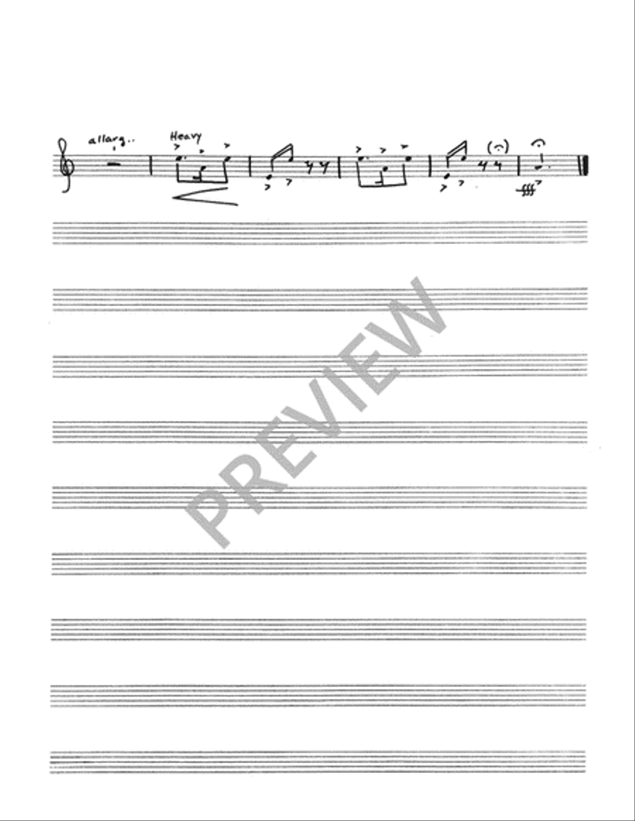 Psalm for Easter - Instrument edition Trombone scores gallery preview page 5