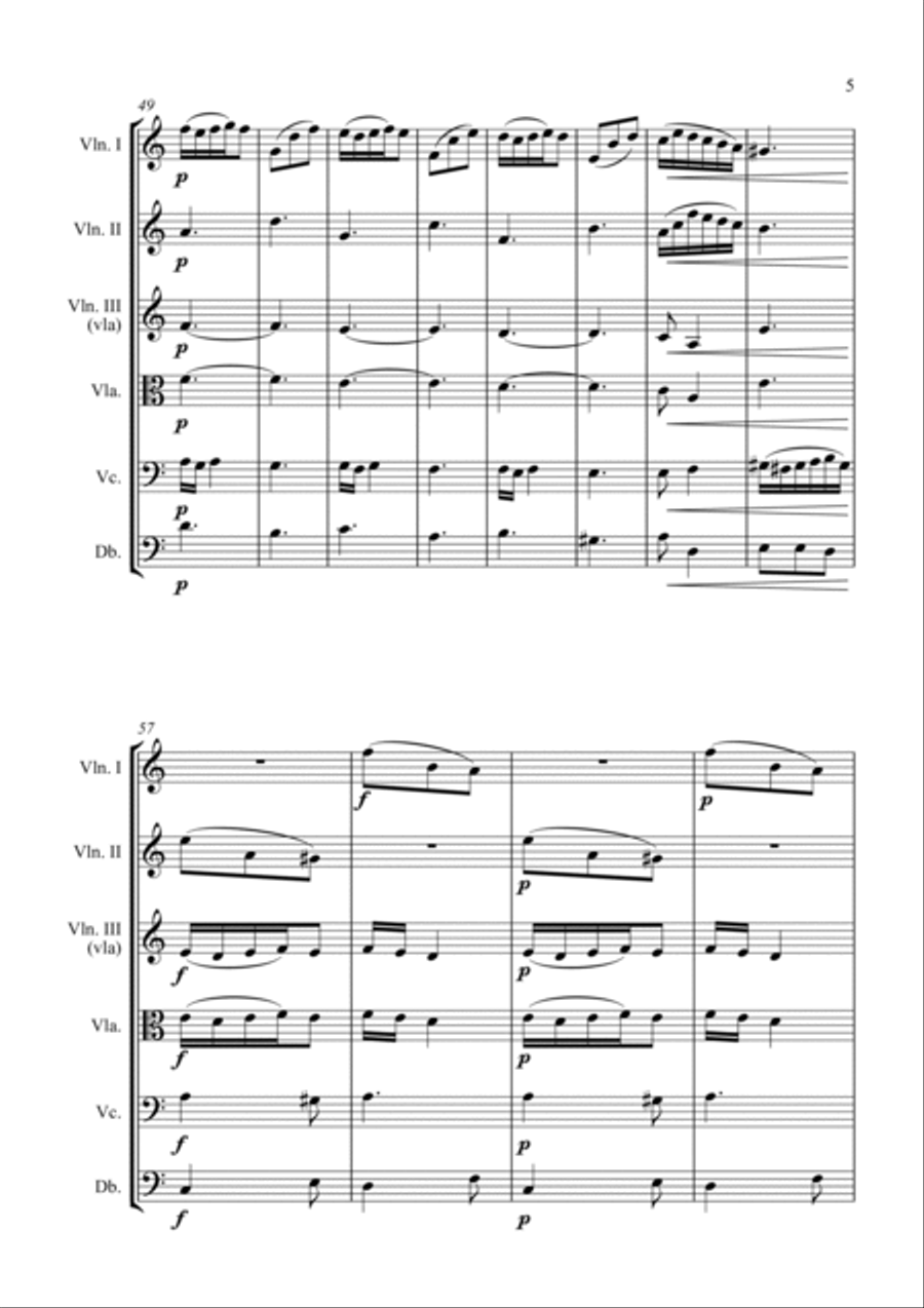 Trio Sonata Op. 2 No. 8 4th Movement - for String Orchestra String Orchestra scores gallery preview page 5