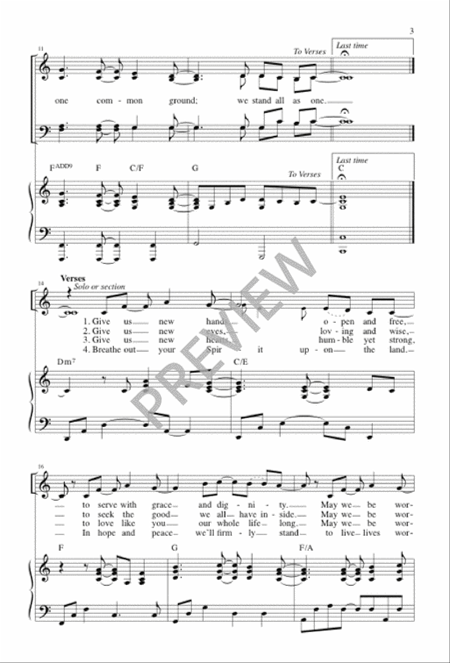 One Lord One Lord 4-Part scores gallery preview page 3