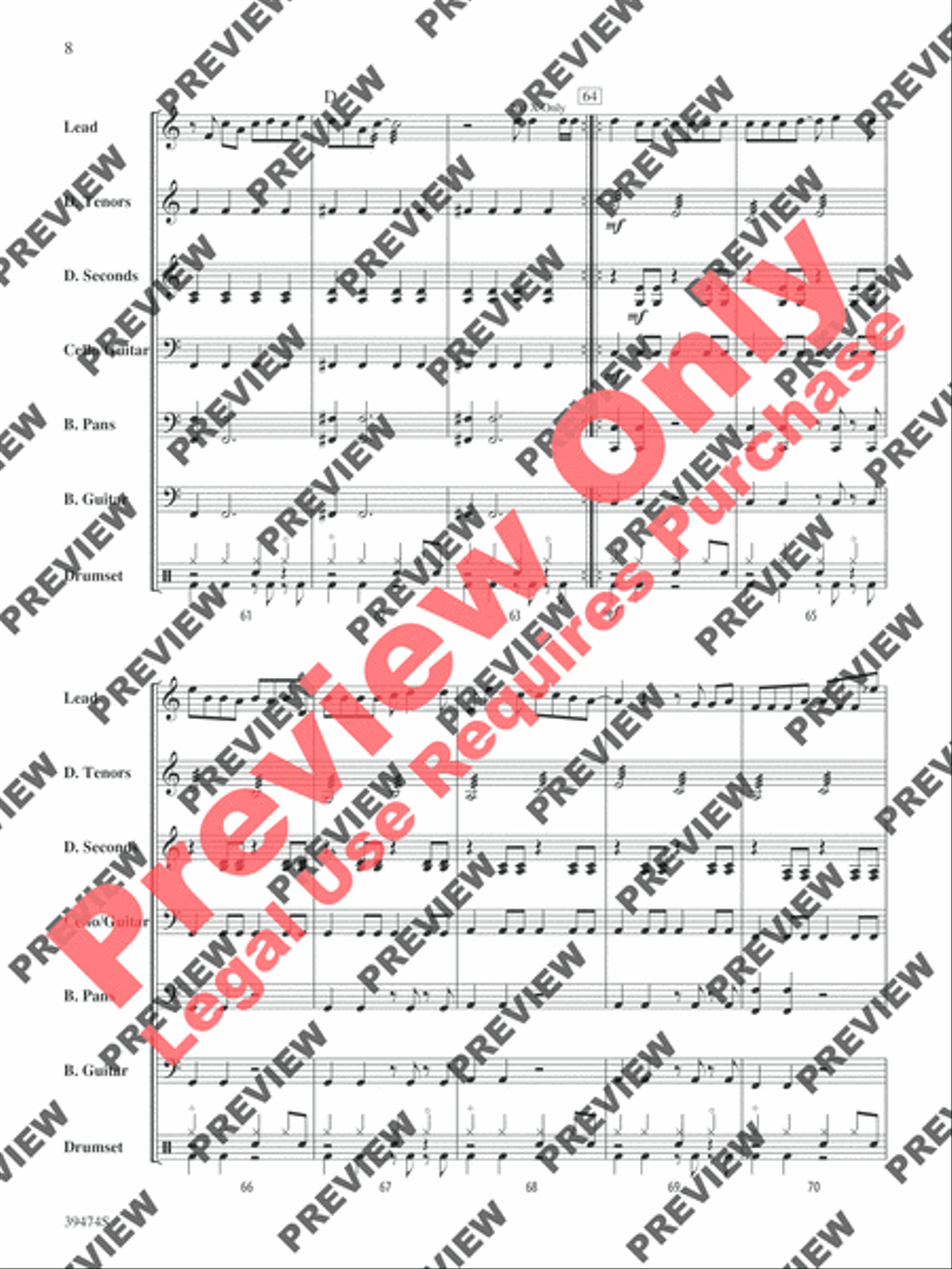 I'm Yours Steel Drum Band scores gallery preview page 9
