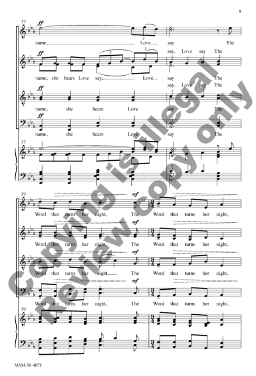 Easter Dawn Divisi scores gallery preview page 9