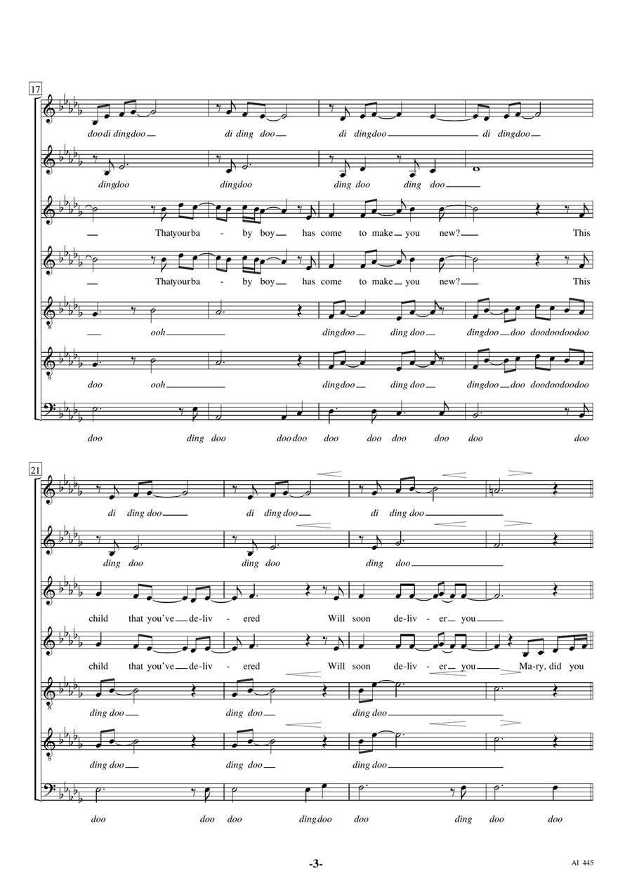 Mary, Did You Know? Choir scores gallery preview page 3