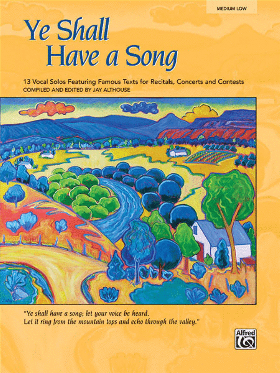 Ye Shall Have a Song Ye Shall Have a Song Medium-Low Voice scores gallery preview page 1