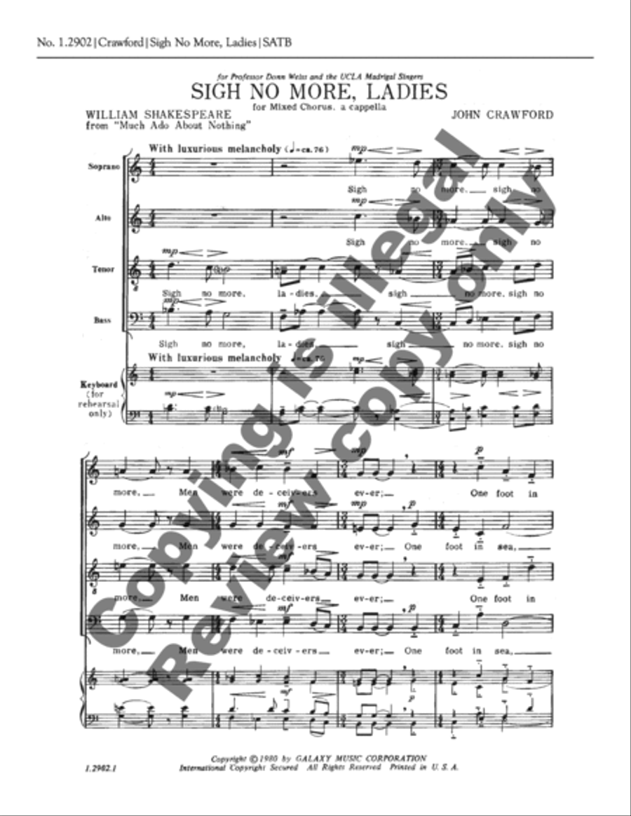 Sigh No More, Ladies Sigh No More, Ladies 4-Part scores gallery preview page 3