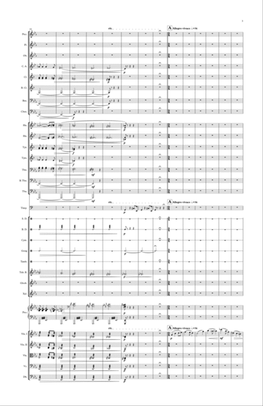 Symphonic Dance No 1 Percussion Ensemble scores gallery preview page 3
