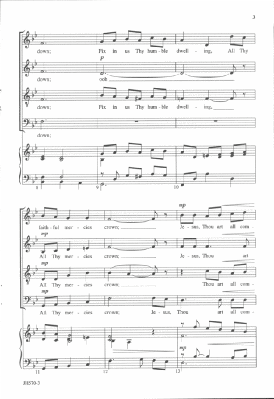 Love Divine, All Loves Excelling - Pinkston 4-Part scores gallery preview page 2