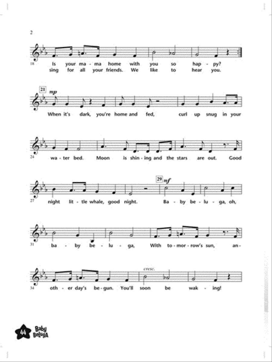 Baby Beluga Choir scores gallery preview page 3