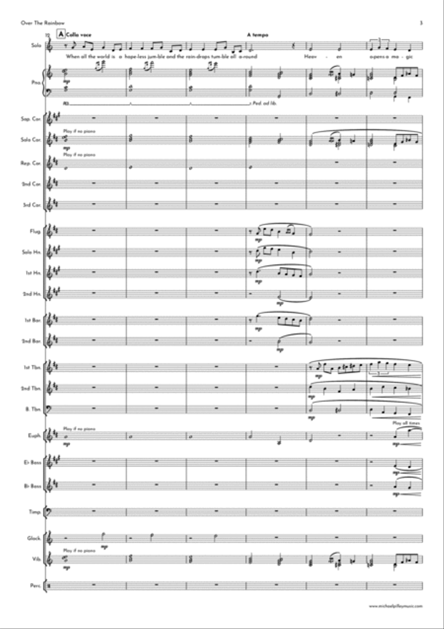 Over The Rainbow (from The Wizard Of Oz) Brass Band scores gallery preview page 4