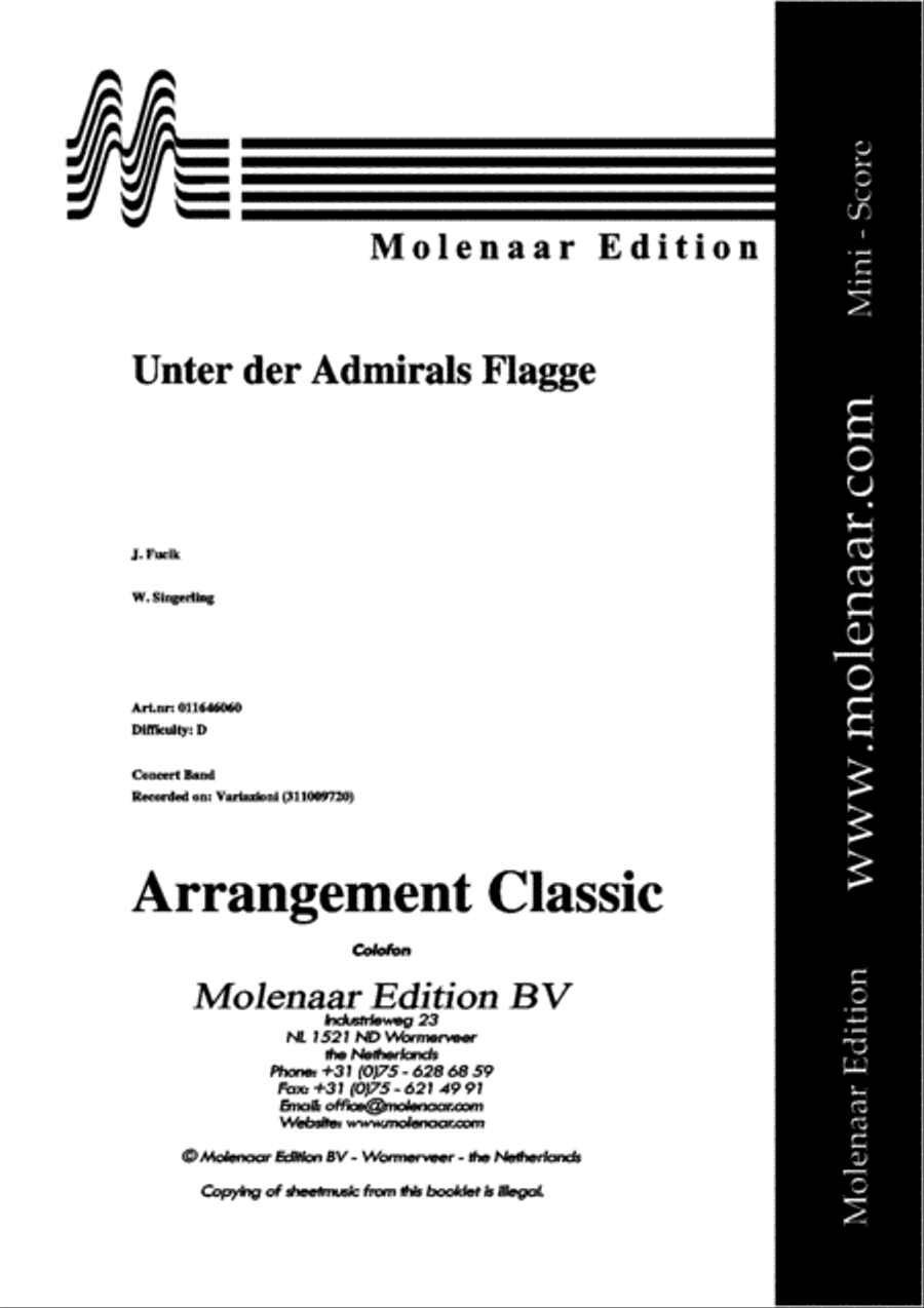 Unter Der Admirals Flagge Concert Band scores gallery preview page 2