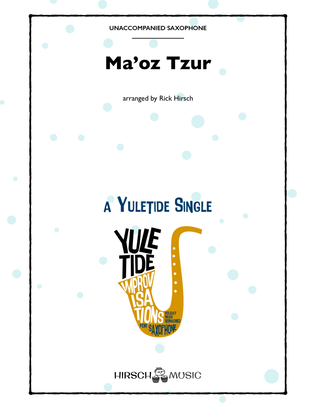Book cover for Ma'oz Tzur (Chanukah song, solo saxophone, jazz waltz)