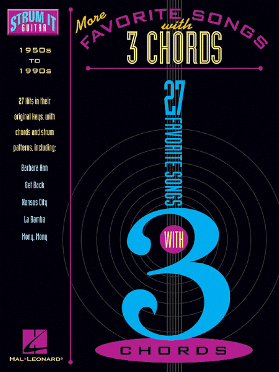 More Favorite Songs with 3 Chords Electric Guitar scores gallery preview page 1