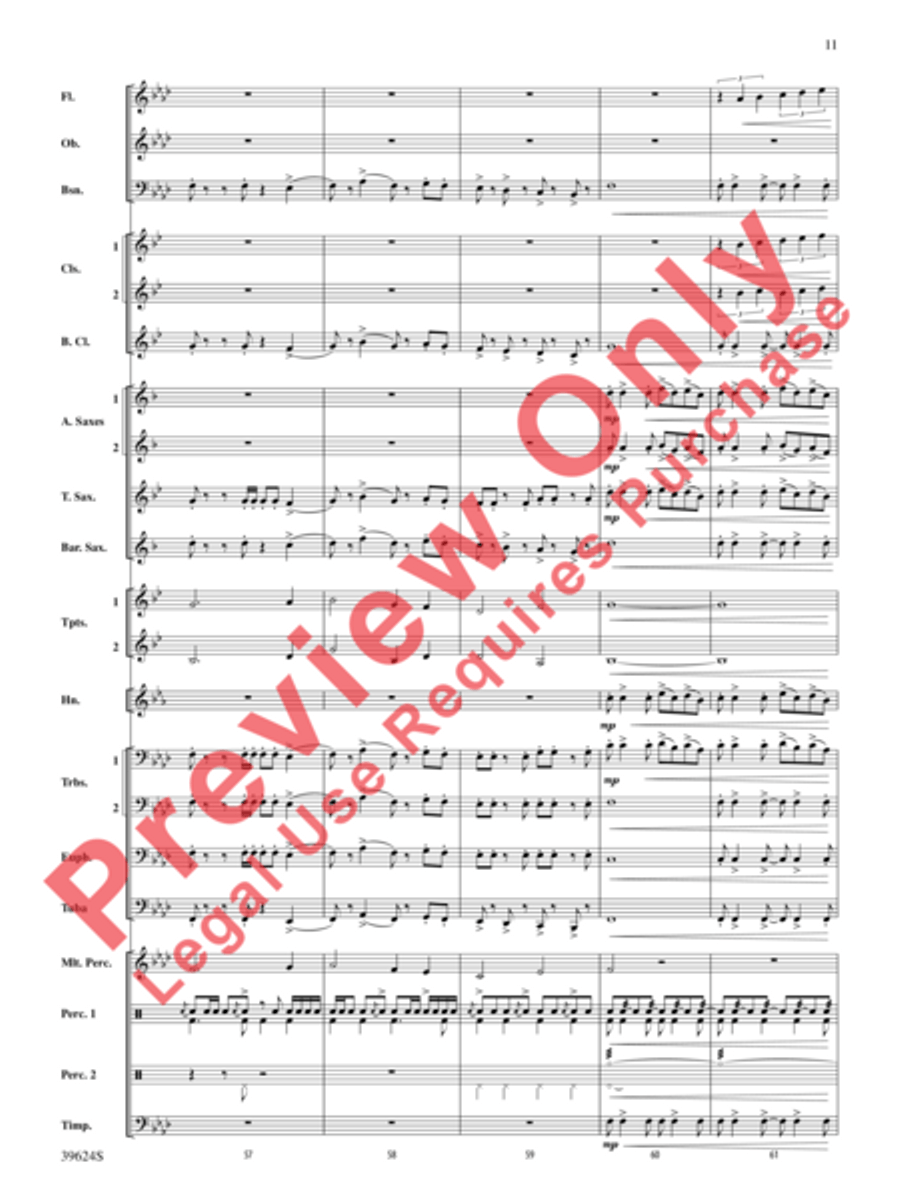 Cradle Hymn Concert Band scores gallery preview page 12