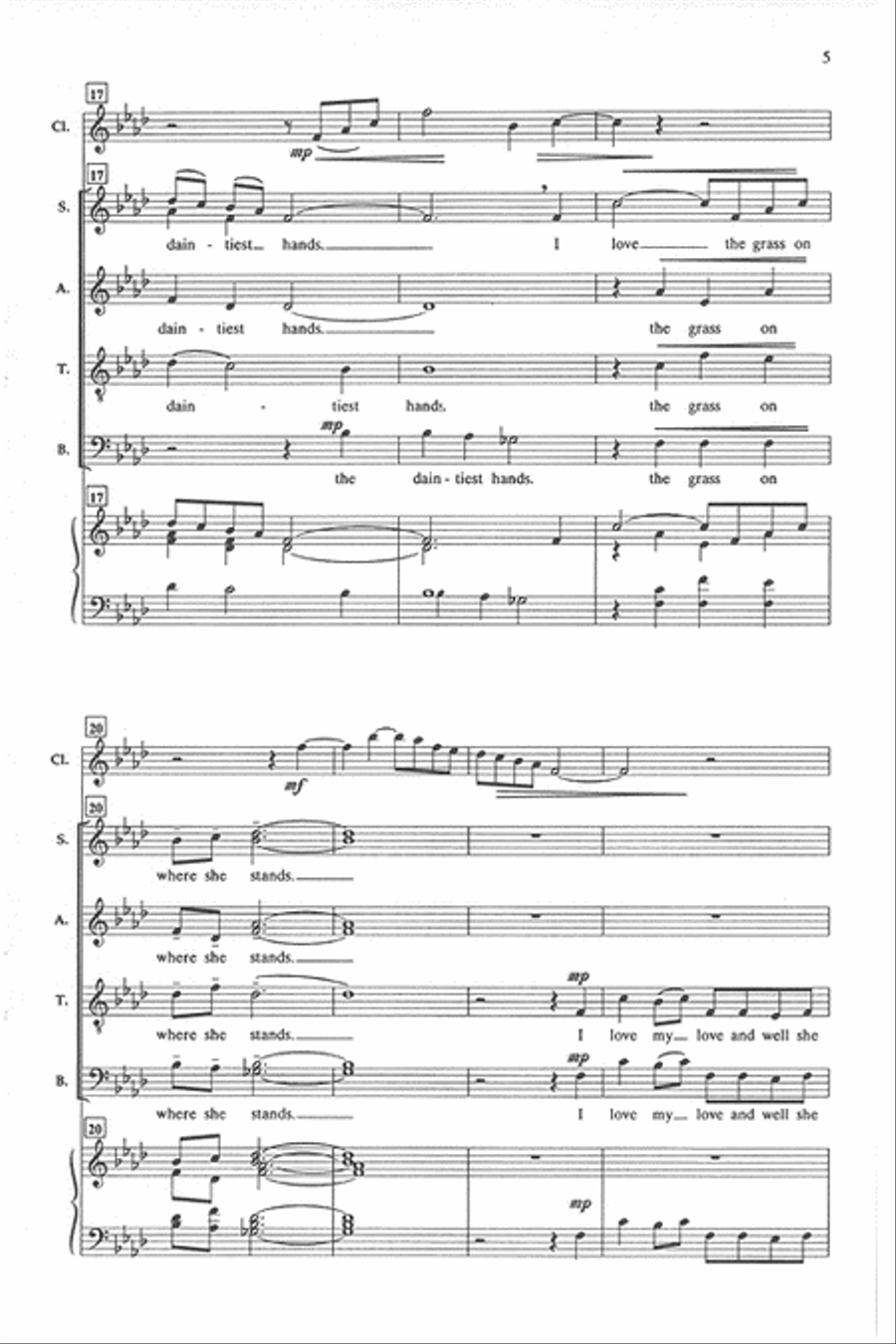 Black Is the Color of My True Love's Hair Divisi scores gallery preview page 4