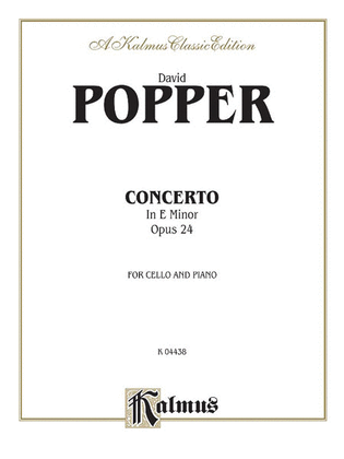 Book cover for Cello Concerto in E Minor, Op. 24