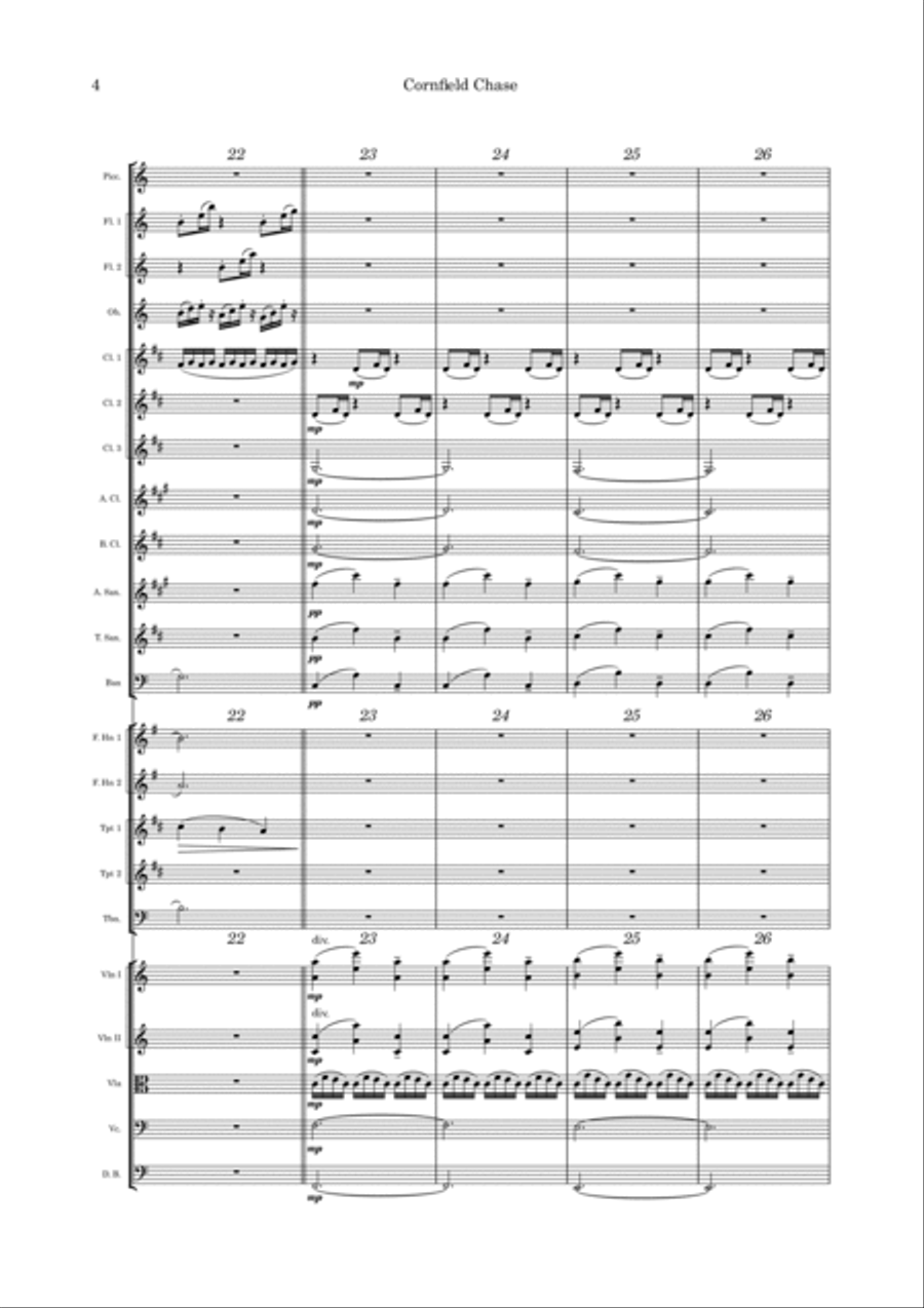 Cornfield Chase Full Orchestra scores gallery preview page 4