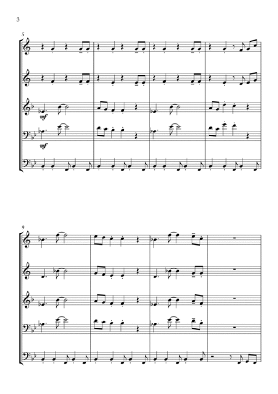 Material Girl Brass Quartet scores gallery preview page 4