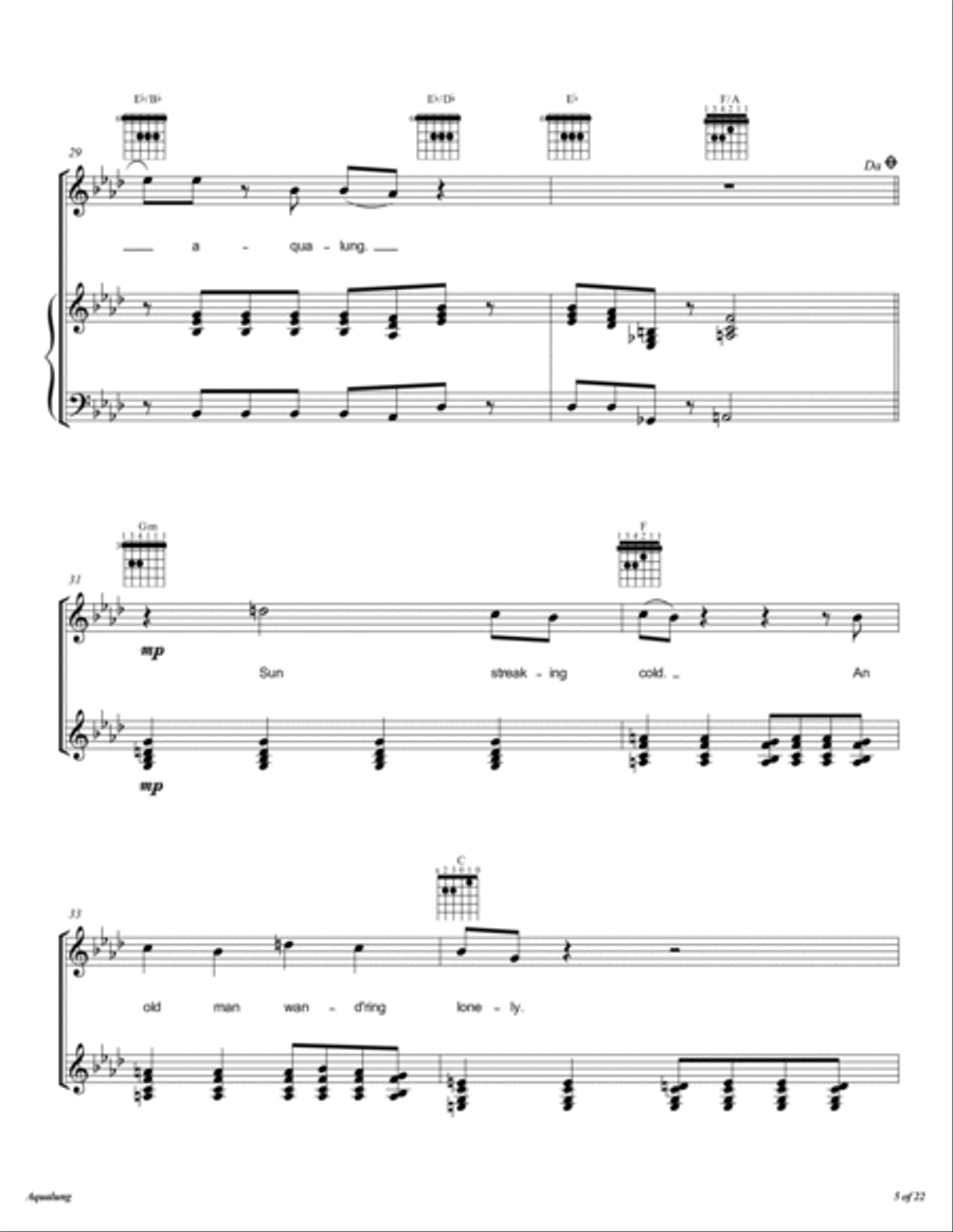 Aqualung Voice scores gallery preview page 6