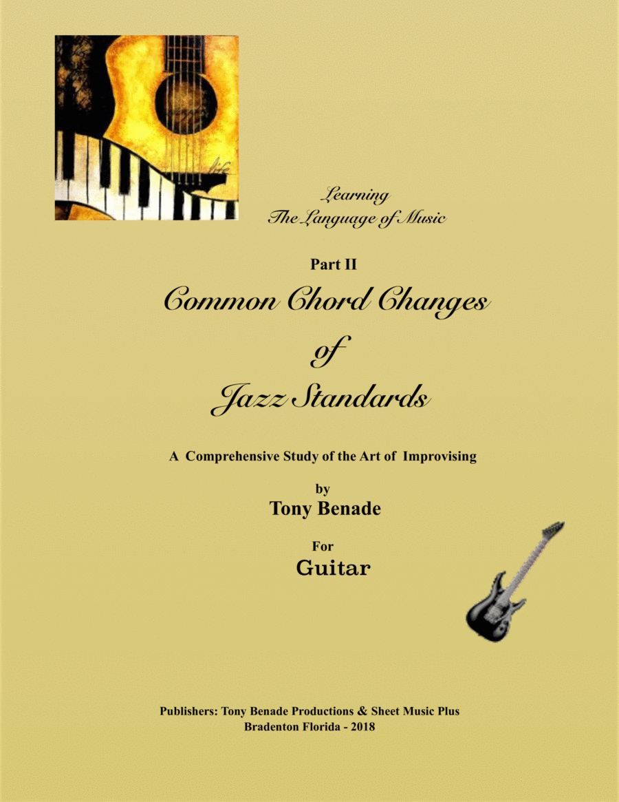 Common Chord Changes of Jazz Standards for Guitar Electric Guitar scores gallery preview page 1