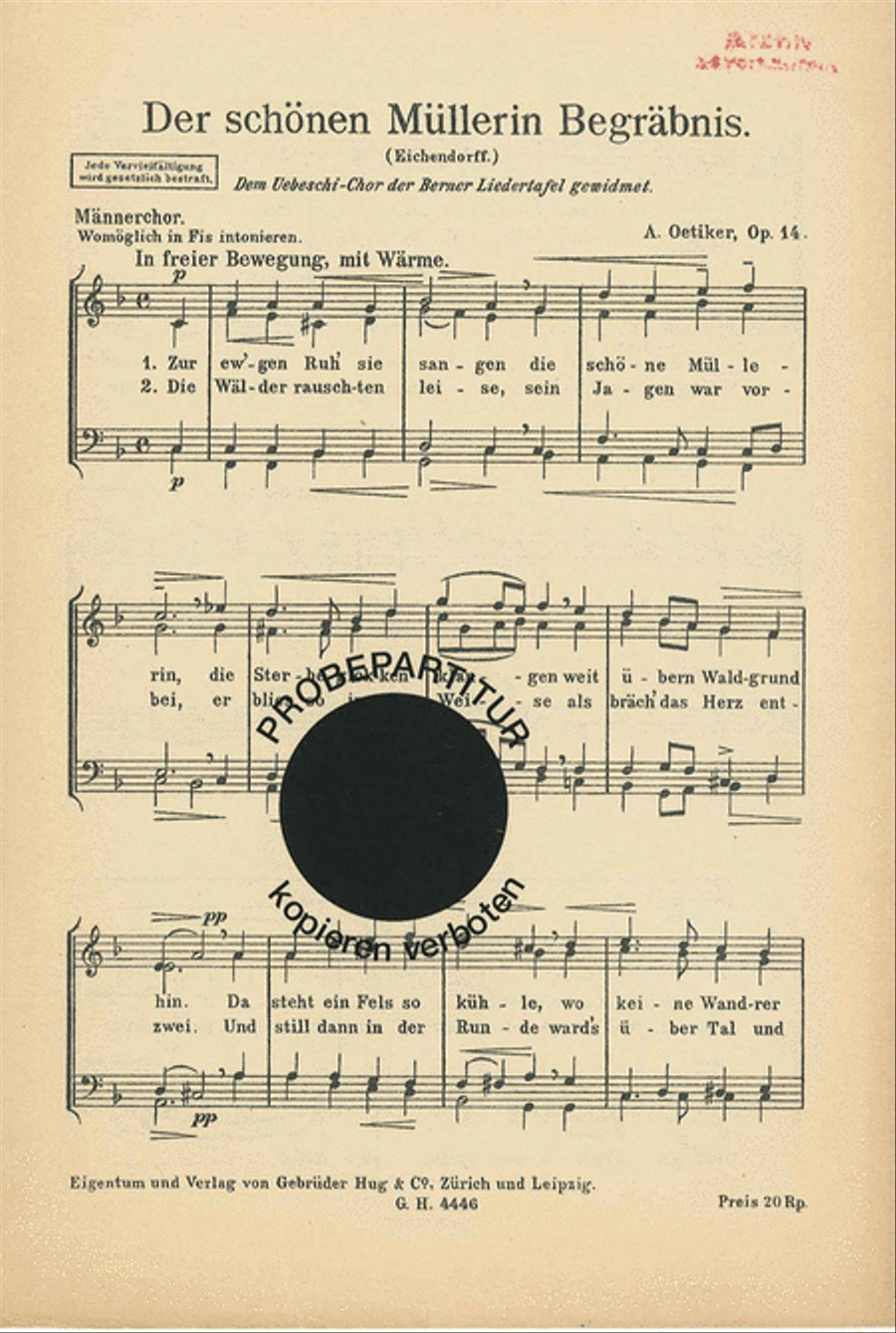 Schonen Mullerin Begrabnis