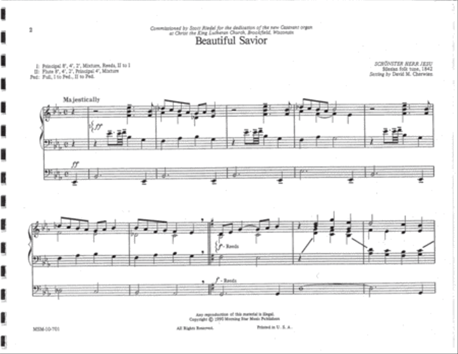 Beautiful Savior Organ scores gallery preview page 2