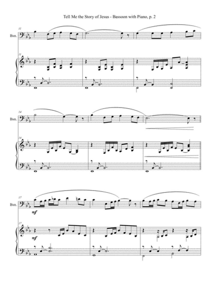 TELL ME THE STORY OF JESUS (for Bassoon and Piano with Score/Part) image number null