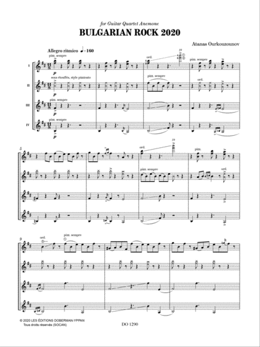 Bulgarian Rock 2020 Bulgarian Rock 2020 Guitar Ensemble scores gallery preview page 2